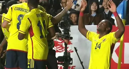 Gol de la Selección Colombia ante Japón: anotación de Jhon Jáder Durán.