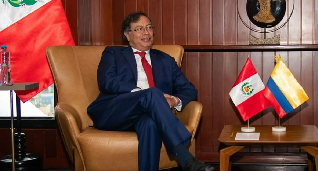 El presidente Gustavo Petro, cuyas declaraciones sumieron las relaciones con Perú en su peor crisis.