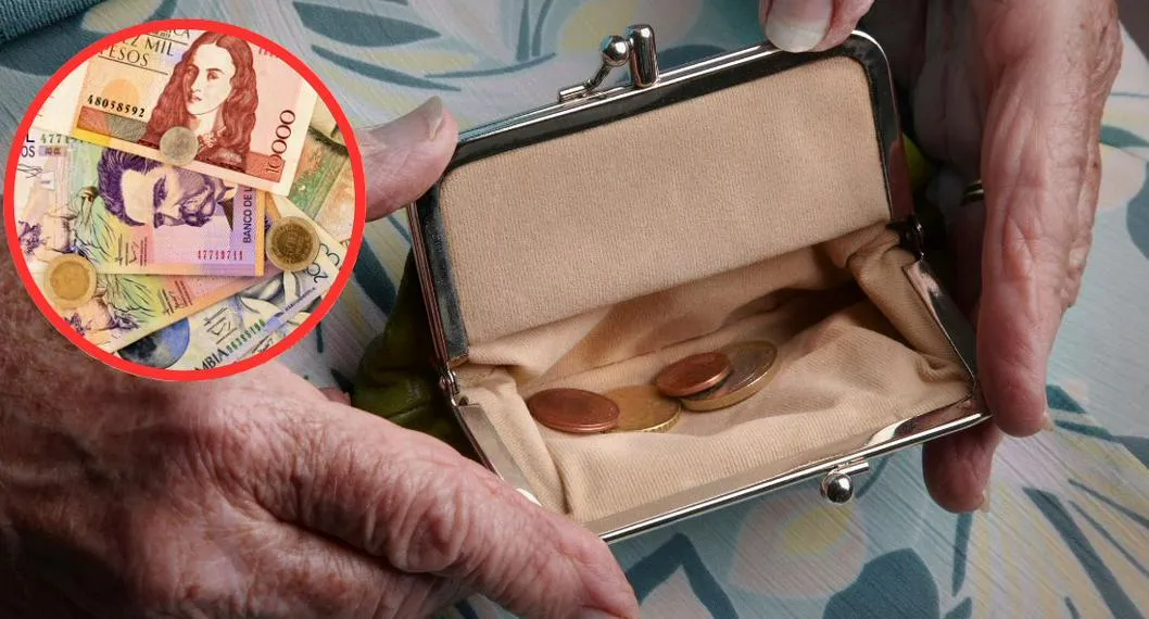 Foto de una billetera de una mujer mayor, para ilustrar artículo sobre la reforma pensional.