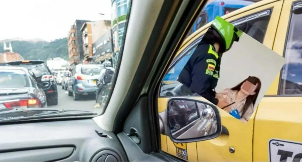 Foto de mujer que no paga taxis en Medellín