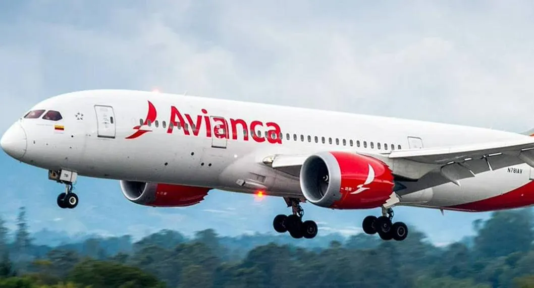 Avión de la aerolínea Avianca, que tendrá dos vuelos adicionales a San Andrés en Semana Santa
