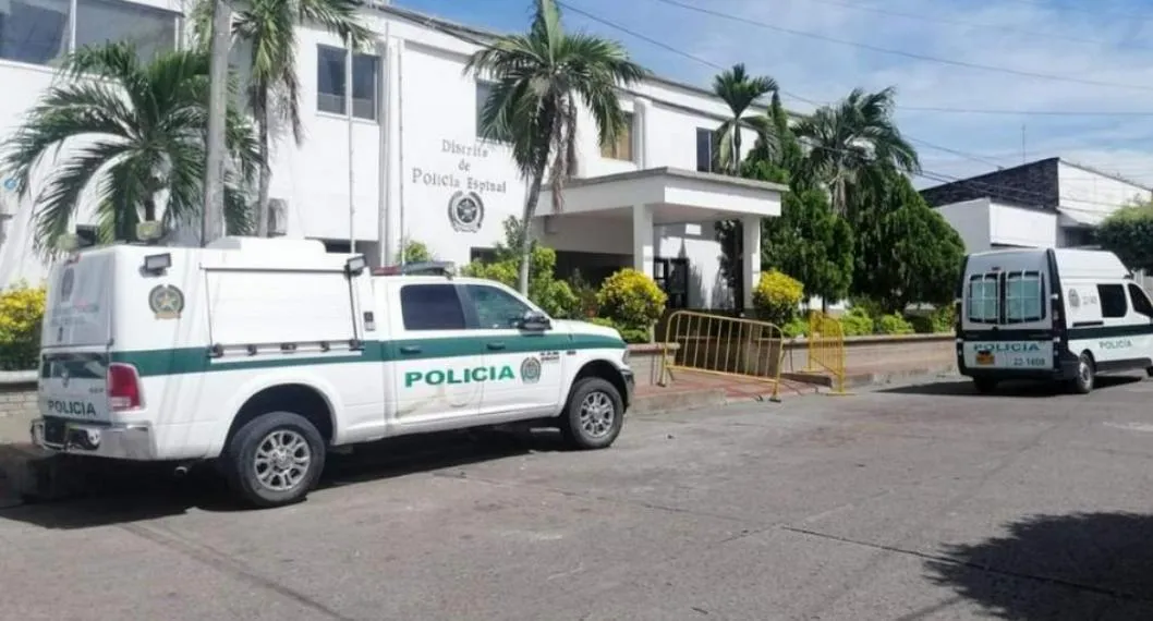 Foto de la estación de Policía en El Espinal, Tolima, de donde se fugó alias Torroso, criminal señalado de múltiples homicidios con una banda