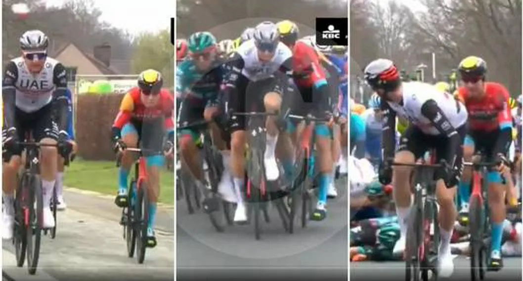 Filip Maciejuk ocasionó espantosa caída en el Tour de Flandes por imprudencia