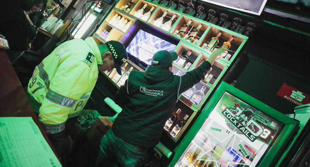 Operativo en Suba, Bogotá, dejó negocios suspendidos e incautación de cervezas