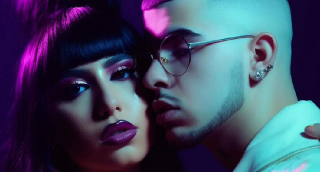 Bad Bunny y Selena Quintanilla a propósito de cómo se verían si hicieran una colaboración.