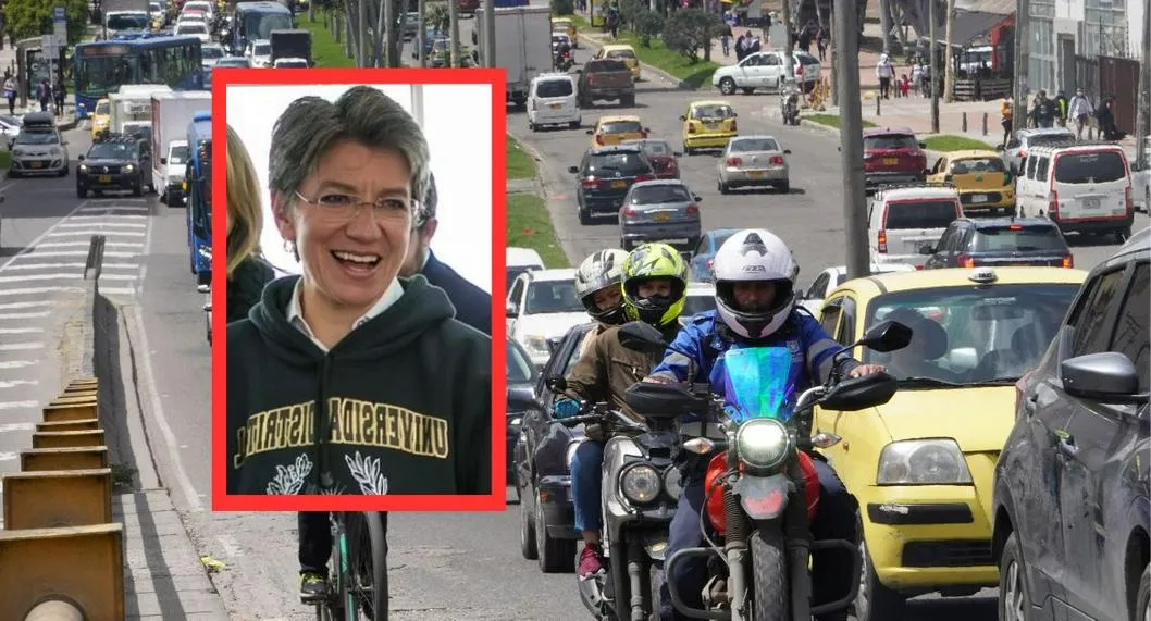 Claudia López amenaza a conductores de carros y motos malparqueados.