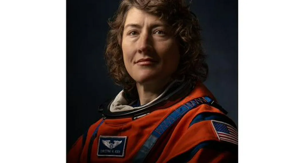 Foto de Christina Koch, primera mujer que viajará a la Luna