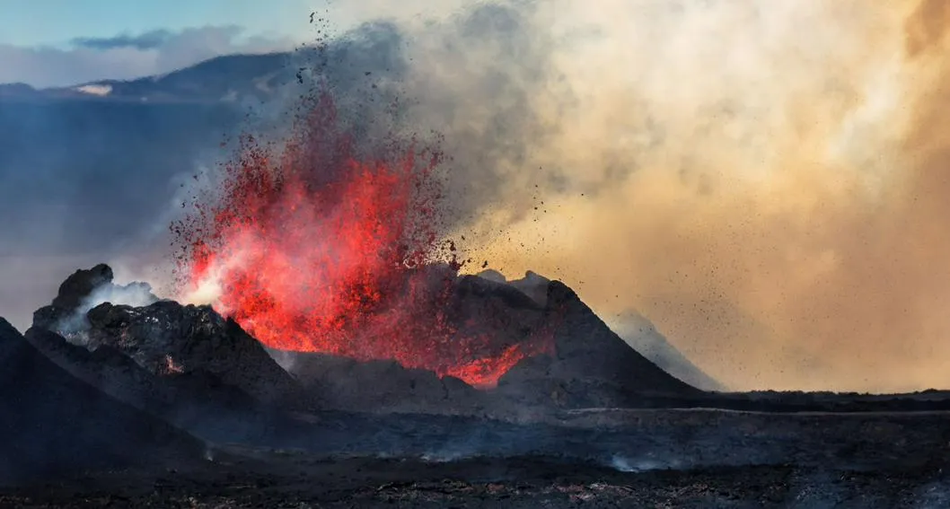 Imagen ilustrativa de volcán en Islandia para nota sobre los volcanes más peligrosos del mundo.