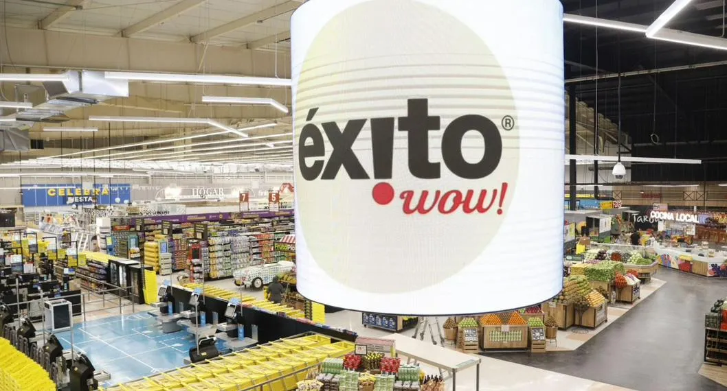 Foto de un supermercado Éxito para ilustrar artículo sobre cuáles son las 