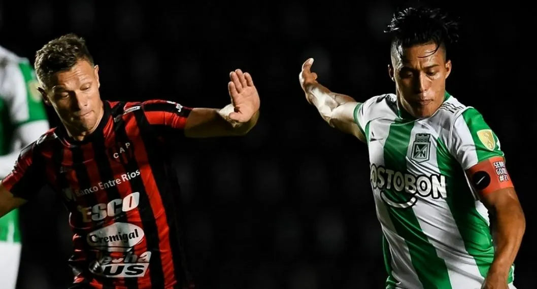 Partido entre Atlético Nacional y Patronato, de Argentina, por la Copa Libertadores 2023. Los verdes ganaron y se ganaron miles de dólares.