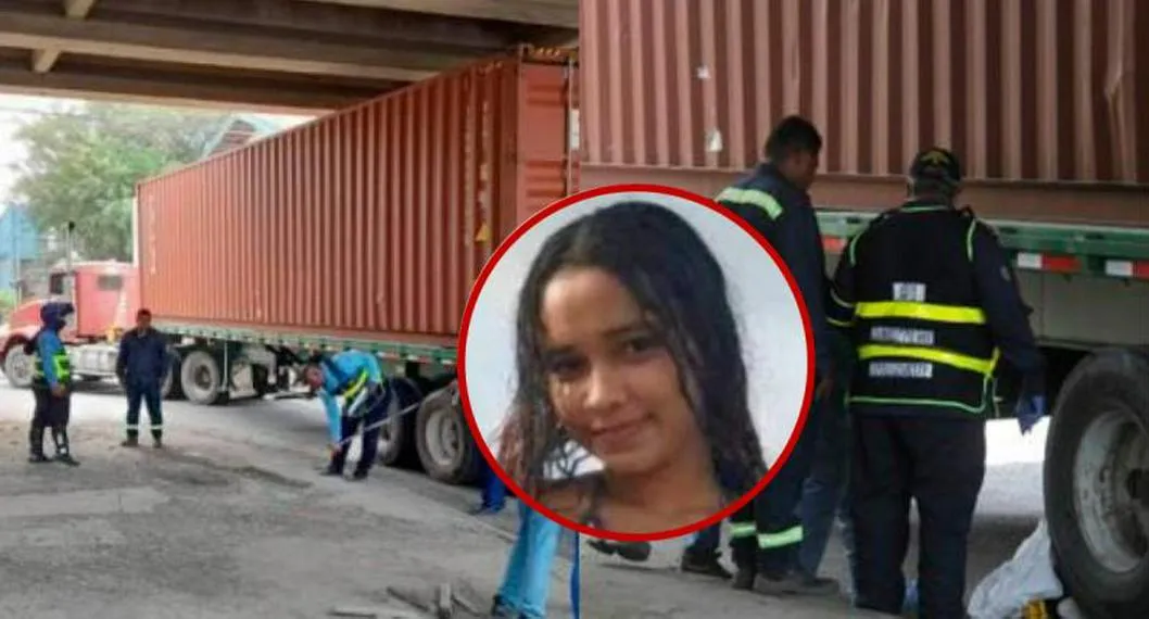 Caroline fue arrollada por una tractomula: una gravísima imprudencia le cobró la vida 