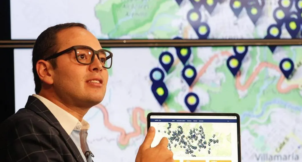 Alcalde de Manizales, Carlos Mario Marín, luego de conocerse que volvió al país, luego de sus vacaciones.