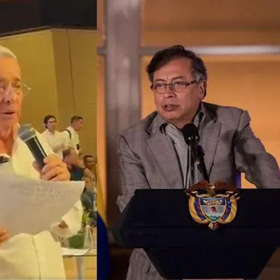 Foto de Gustavo Petro y Álvaro Uribe, a propósito de qué respondió críticas por reforma pensional
