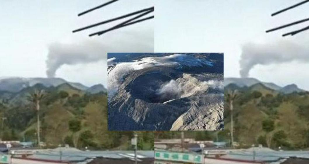 Columna de ceniza en Nevado del Ruiz supuestamente mostró rostro
