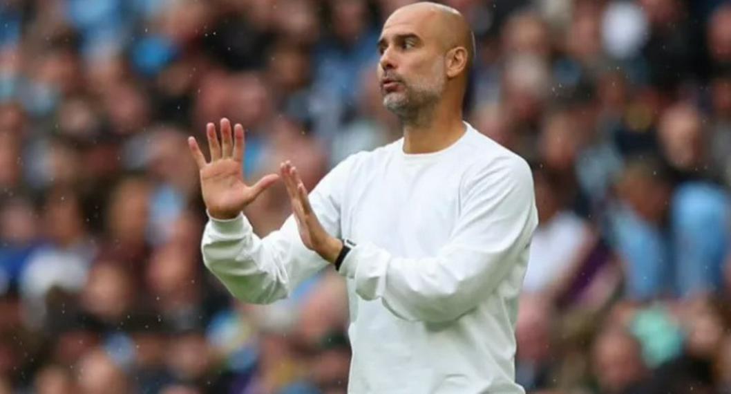 Pep Guardiola, entrenador del Manchester City, quien habló antes del partido contra Bayern Munich en Champions League.