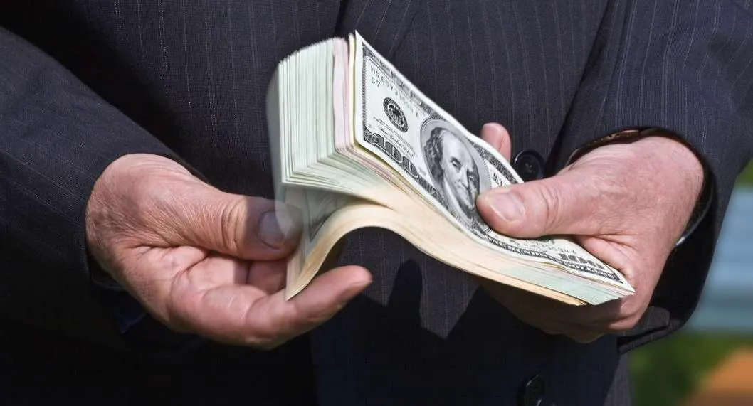 Foto de persona con dólares, en nota de dólar en Colombia hoy: idea de cómo sacar ganancia por tendencia, según expertos.