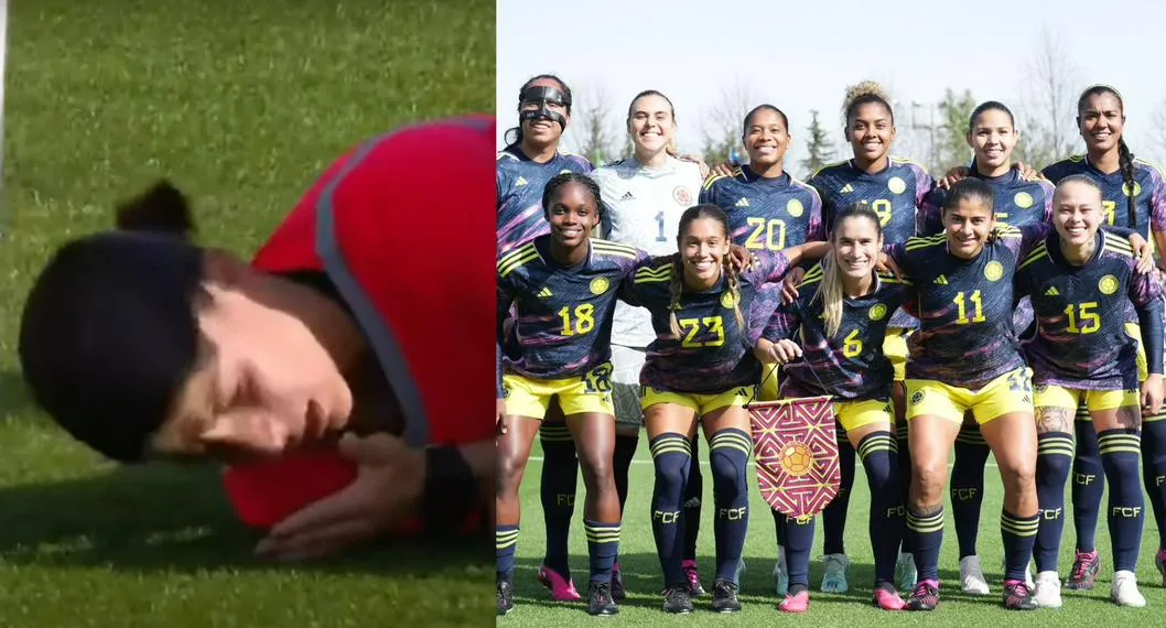 Selección Colombia femenina perdió 2 por 1 con Italia y jugadora Lorena Bedoya mandó al piso a la árbitra