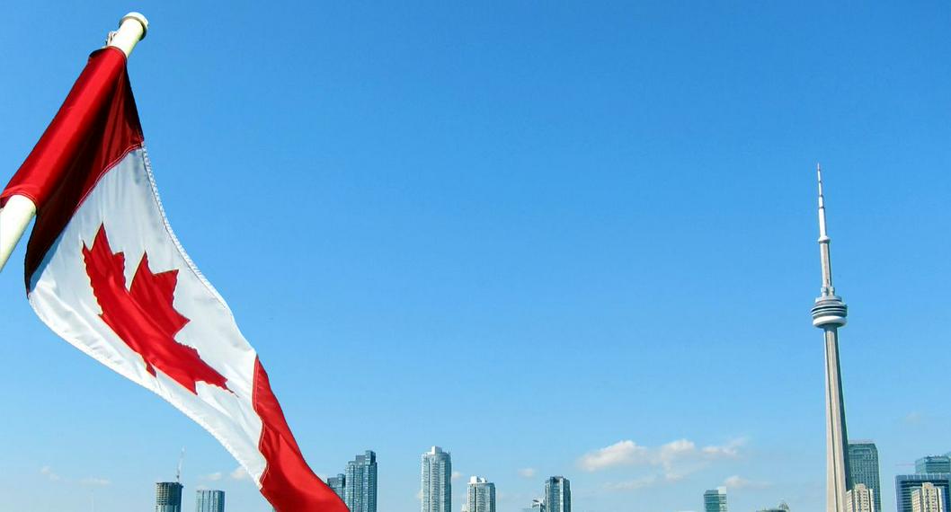 Foto de bandera de Canadá a propósito de estudio en Canadá