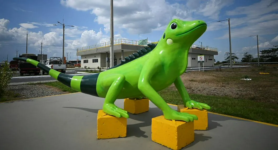 Figura de iguana, símbolo de Ecopetrol, empresa que ya tiene nuevo presidente.