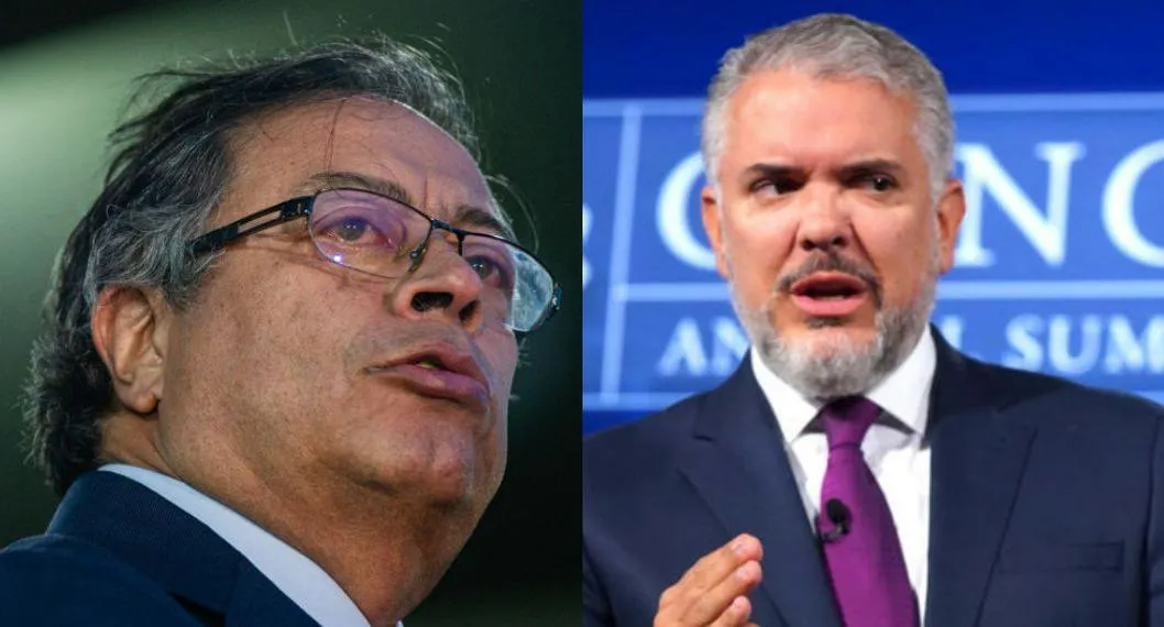 Gustavo Petro, presidente de Colombia, e Iván Duque, expresidente de Colombia, protagonizaron acalorada discusión por diferencias en el Acuerdo de Paz