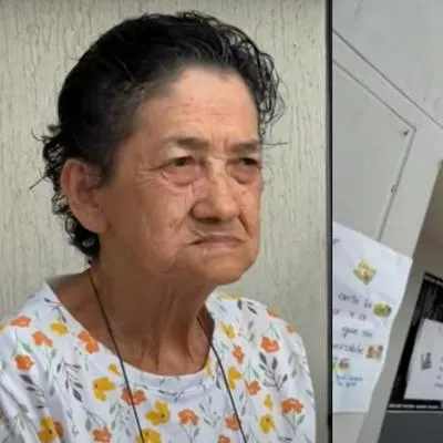 Nelly Marín Álvarez. Adulta mayor que fue echada de su propia casa por su yerno