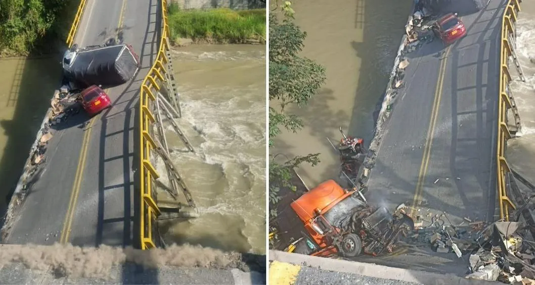 Causas del desplome del puente del río La Vieja, ubicado entre el Valle del Cauca y Quindío