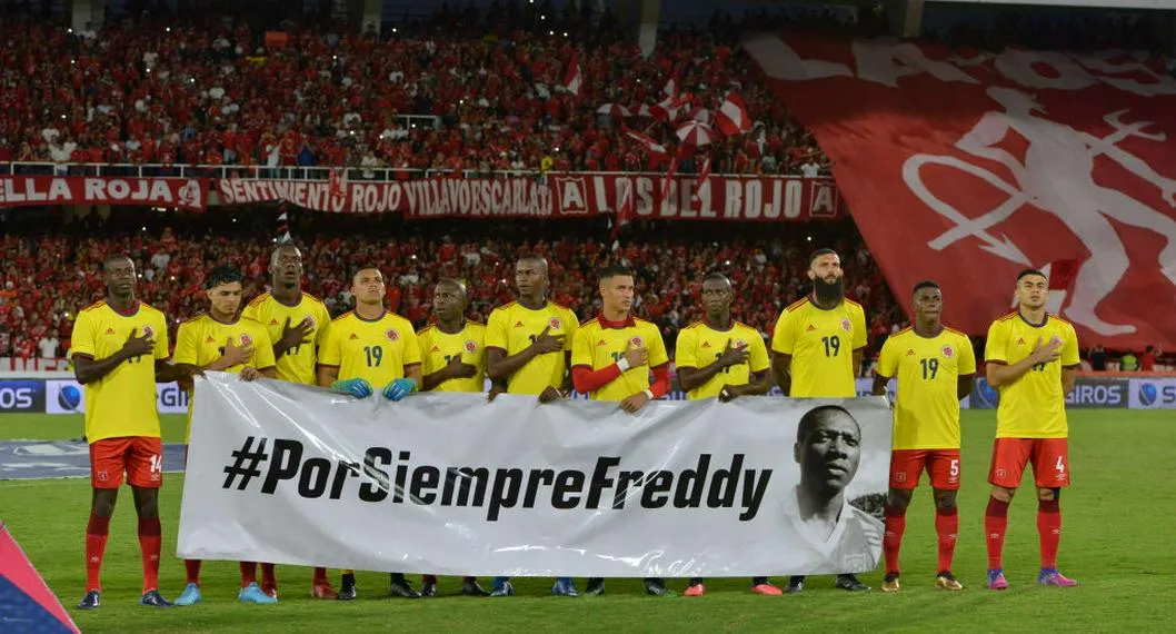 Homenaje a Freddy Rincón en el 2022. Un partido así se repetirá a un año de su muerte.