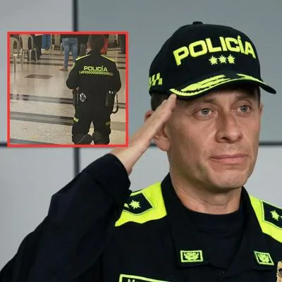 General Henry Sanabria se despidió de la Policía con una foto de rodillas y rezando, además dejó un mensaje con prédica incluida hacia el Gobierno Nacional