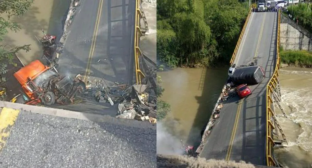 Caída del puente en quebrada La Vieja, en investigación de la Fiscalía