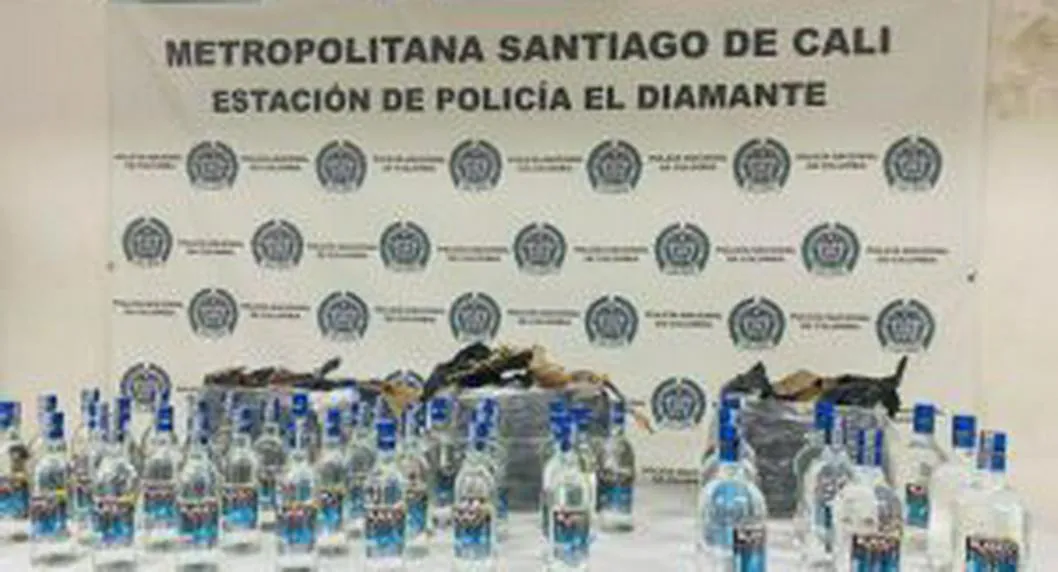 Cargamento de aguardiente adulterado fue incautado en Cali