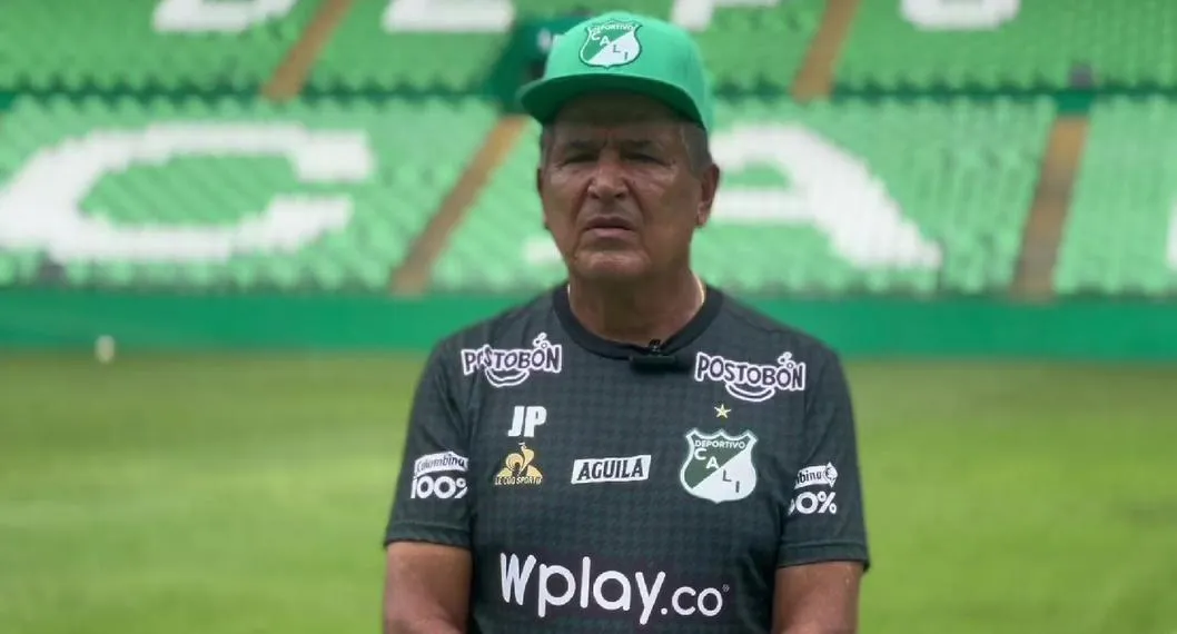 Jorge Luis Pinto, técnico del Deportivo Cali, que se encuentra en problemas en la tabla del descenso.