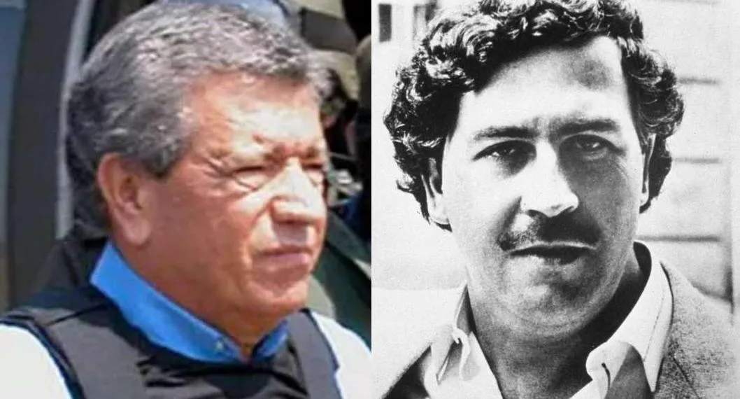 Fotos de Miguel Rodríguez Orejuela y de Pablo Escobar, en nota de que los hijos de esos narcotraficantes son amigos y promueven paz