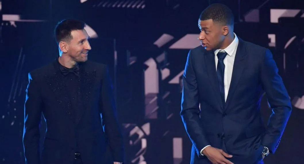 Messi y Mbappe en The Best FIFA Football Awards 2022 ilustra nota sobre sus casas en Francia.