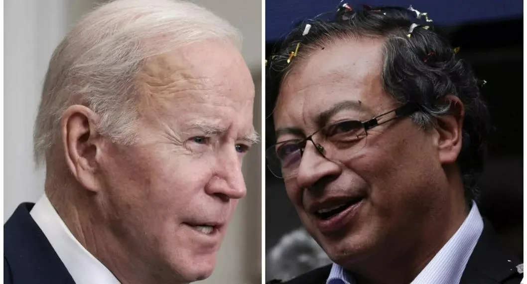 Joe Biden y Gustavo Petro. 