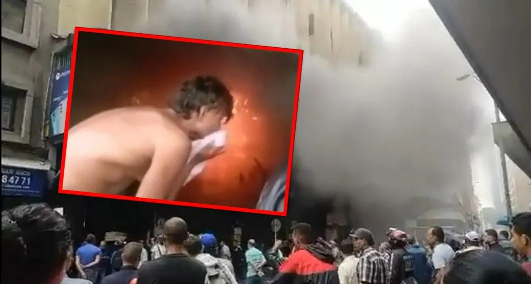Incendio en Medellín inició así: video de las personas preocupadas.