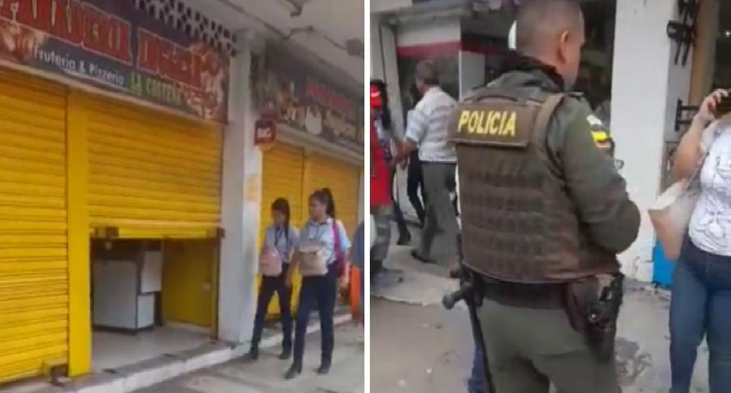 Artefacto explosivo lanzado en panadería de Barranquilla.