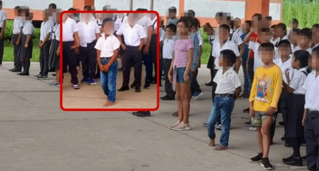 Niño en Perú asistió al colegio descalzo y sin uniforme y su caso es viral.