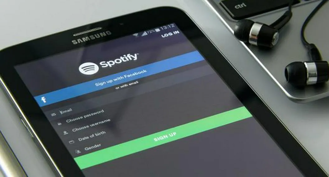 Foto de Spotify, a propósito de caída a nivel mundial