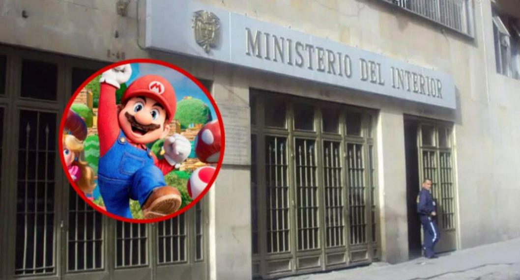 Ministerio del Interior fue boleteado en redes por trino sobre 'Mario bros'.