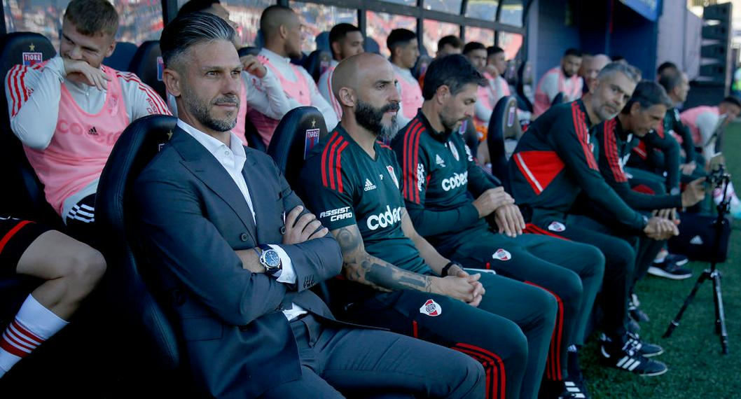 Entrenador y jugadores de River Plate, por llegada de Alexis Sánchez al equipo
