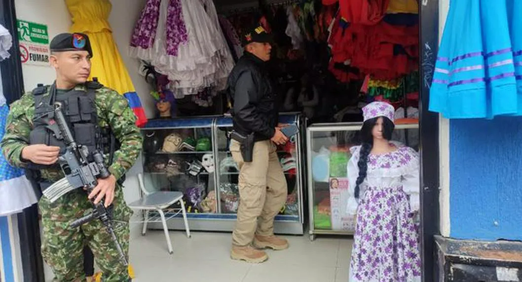 Militares en el sur de Bogotá, luego de denuncias de extorsión a comerciantes