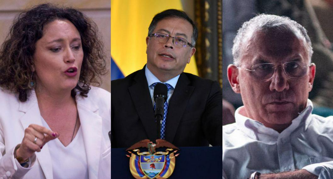Angélica Lozano, Gustavo Petro y Roy Barreras, mientras hay fuertes discusiones en el Congreso por el Plan Nacional de Desarrollo