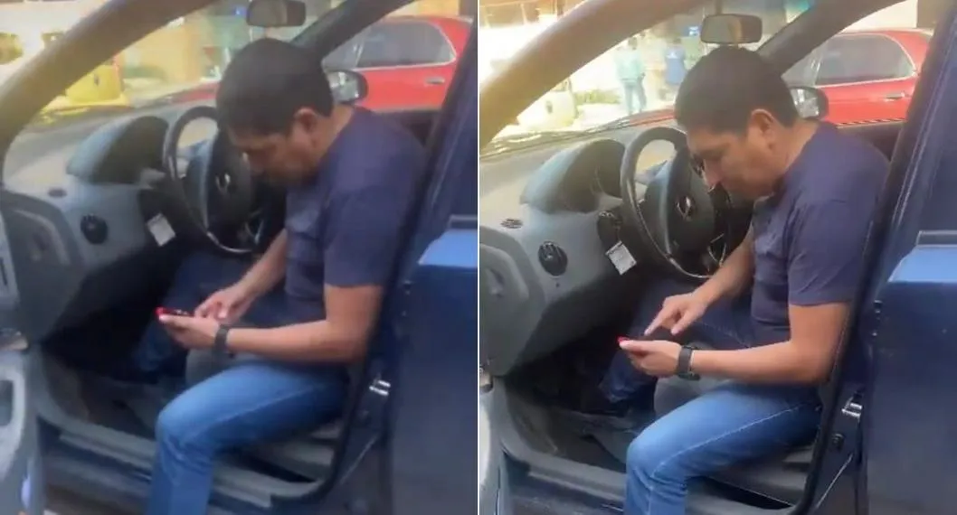 Conductor en Bogotá agredió a mujer que le reclamó por mal parqueado.