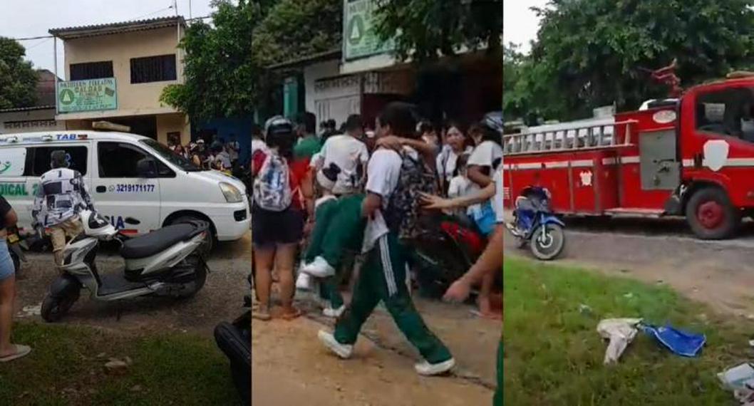 Estudiantes se intoxicaron por fuga de gas y se desmayaron; están en hospital