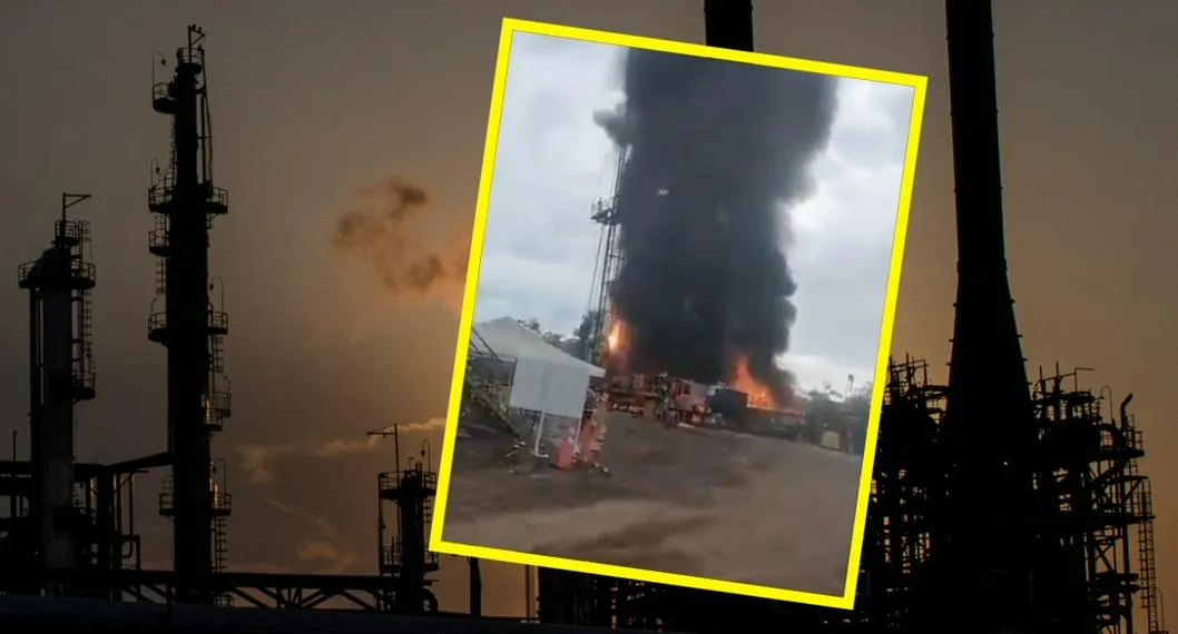 Pánico en Barrancabermeja por explosión de pozo petrolero: hay cinco personas heridas