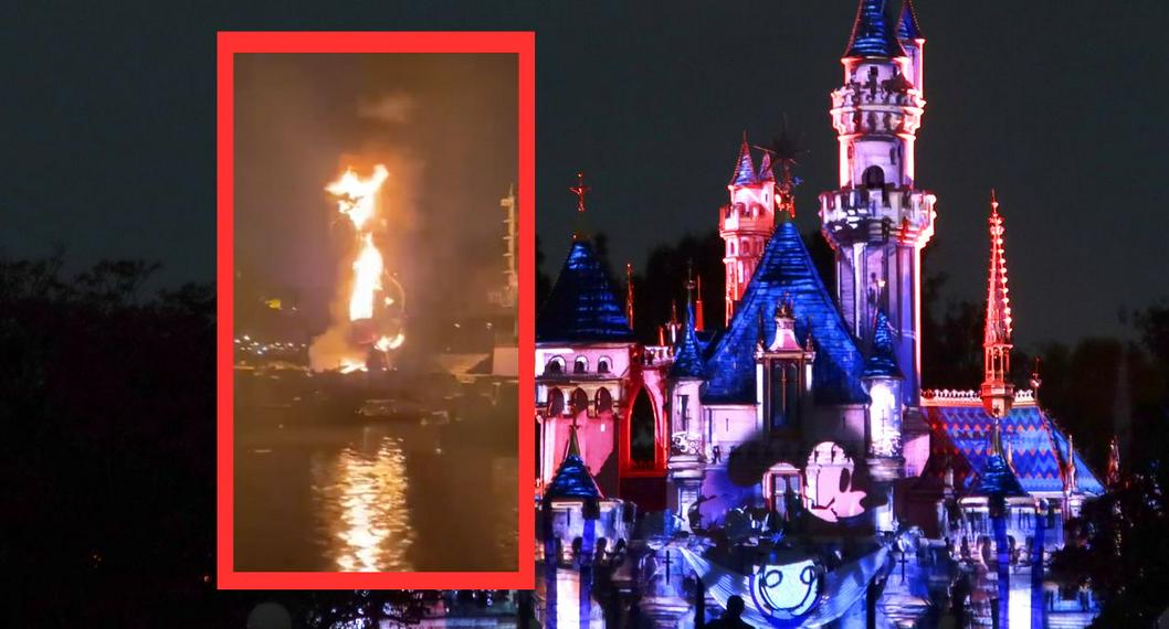 Incendio en parque de Disney.