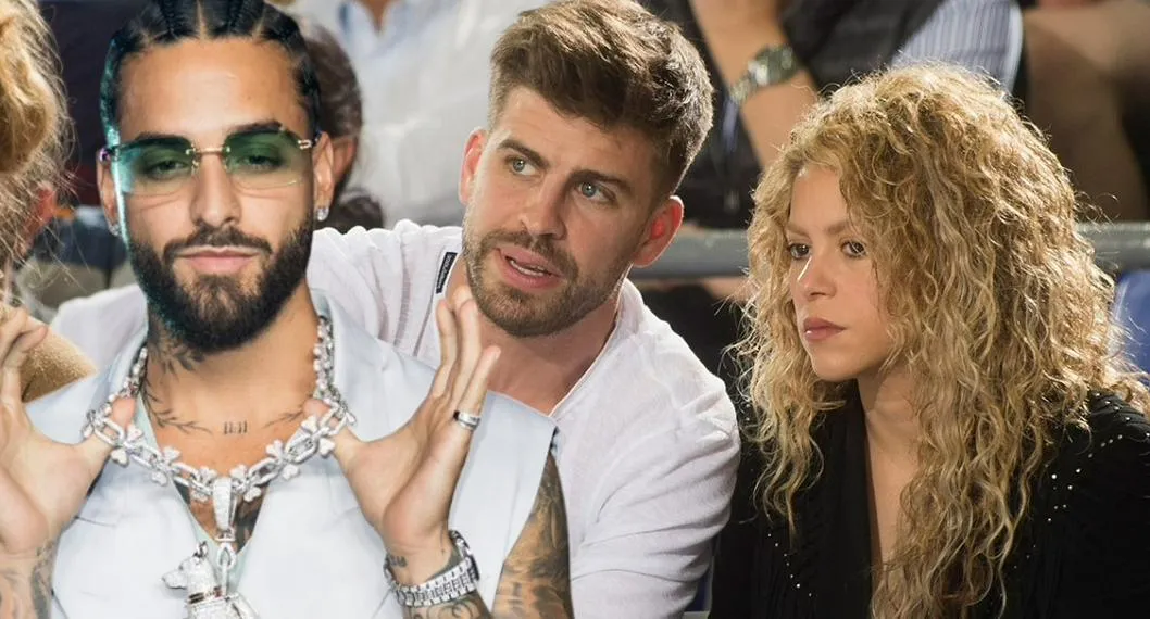 Maluma, Gerard Piqué y Shakira, en nota sobre que el español habría sentido celos de los cantantes