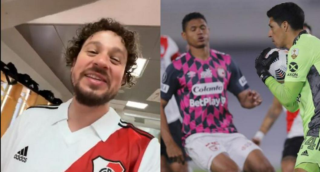 El youtuber Luisito Comunica recordó partido entre River Plate y Santa Fe, por Libertadores. Ese día, el 'Cardenal' perdió 2-1 con un equipo muy limitado.
