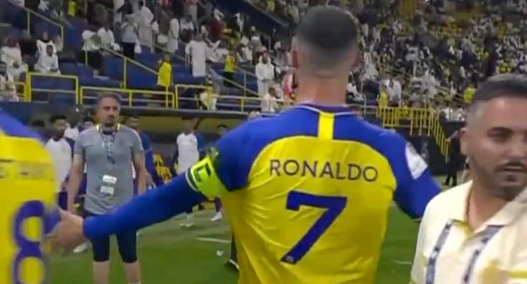 Cristiano Ronaldo la pasa mal en Arabia y se enfrentó a gritos con banquillo del Al-Nassr