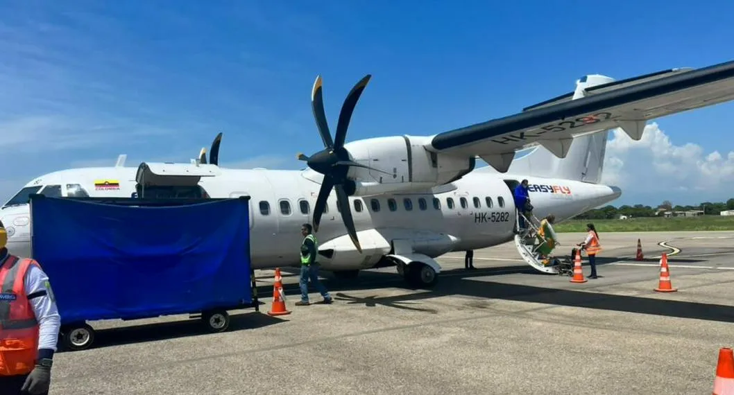 Foto de easy fly por inicio de operación de la ruta Valledupar-Medellín